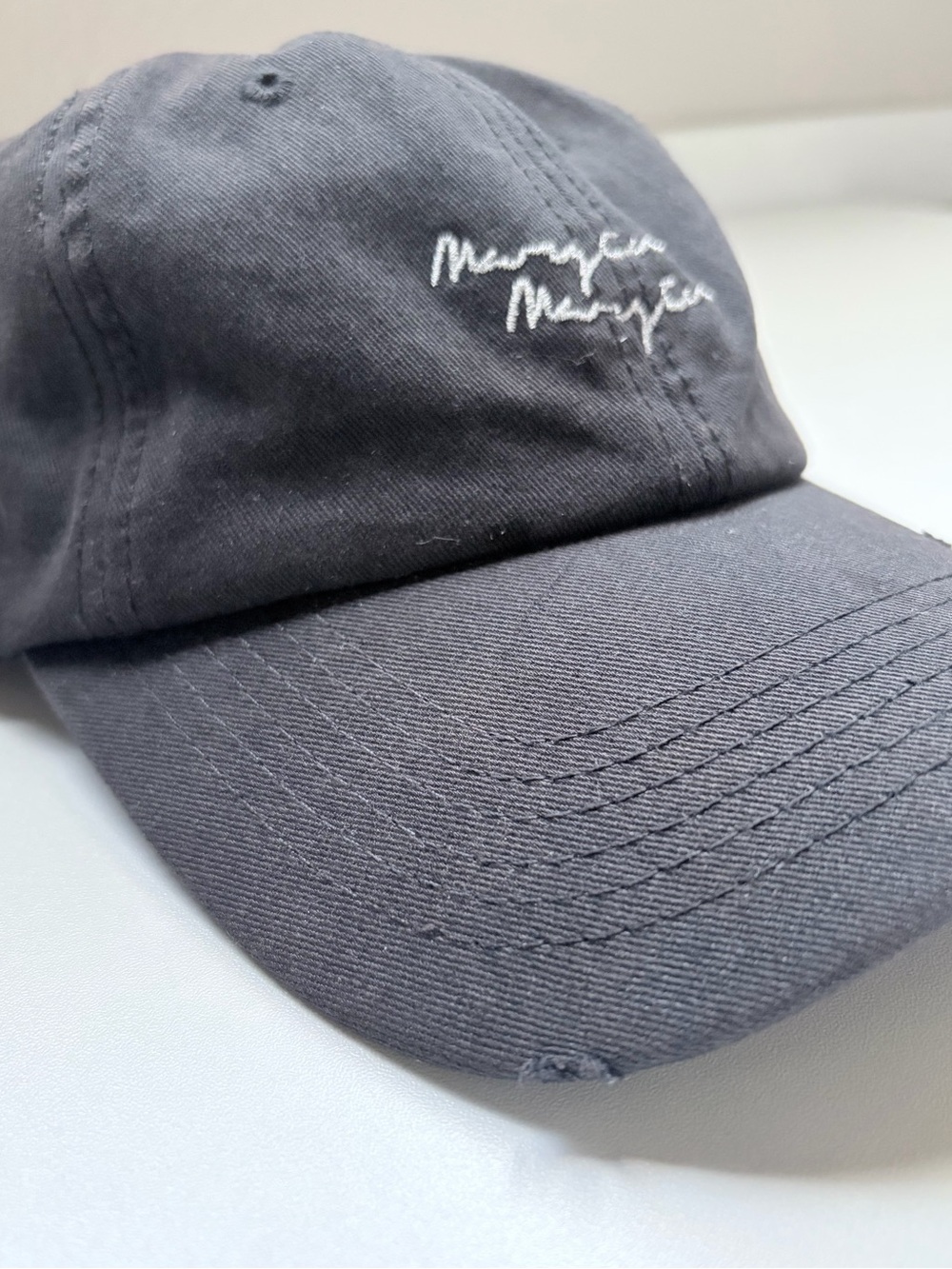 Script Embroidered Cap - Picture 3 of 4